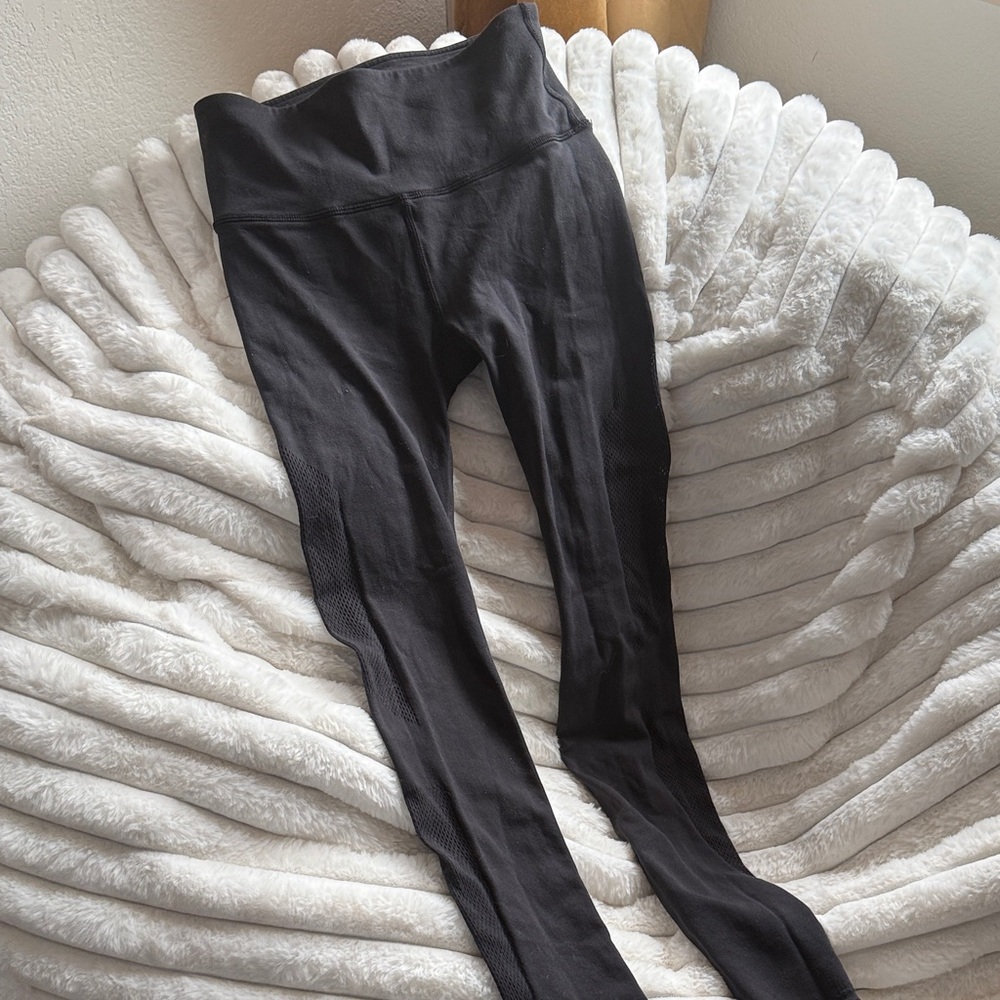 Lululemon Athletica Black Mesh Leggings